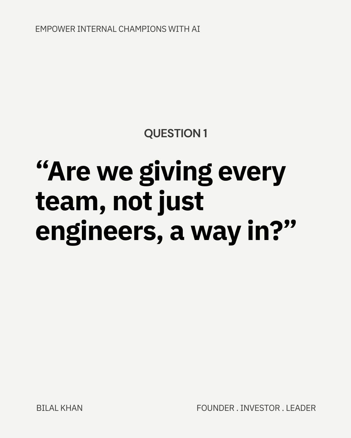 5 essential questions to Empower your internal champions with AI