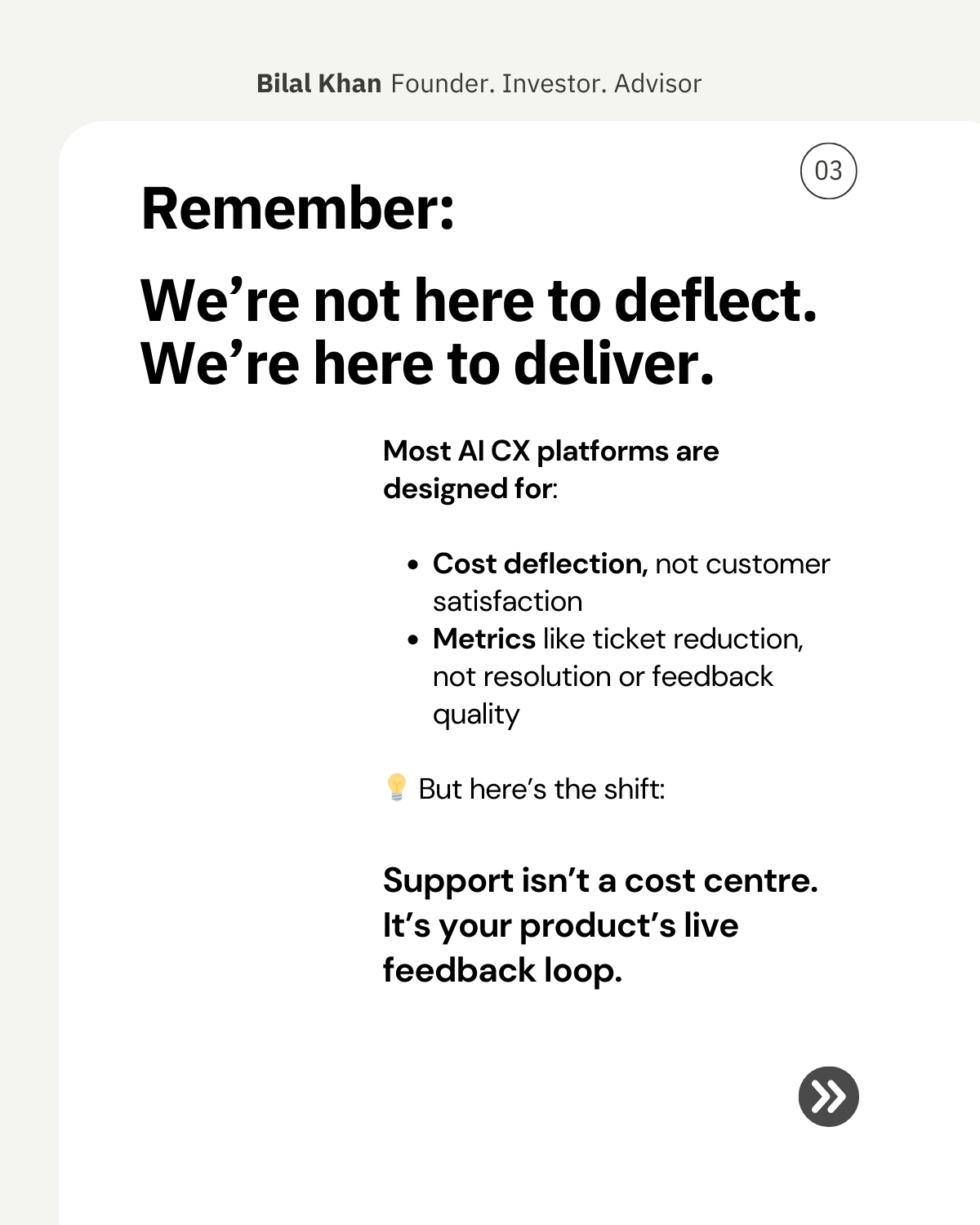 Before you ship the AI chatbot, just ask: Who's this really helping?
