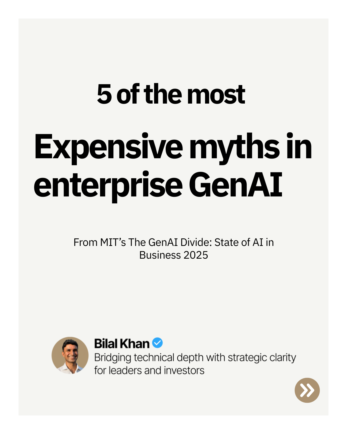 5 of the most Expensive myths in enterprise GenAI
