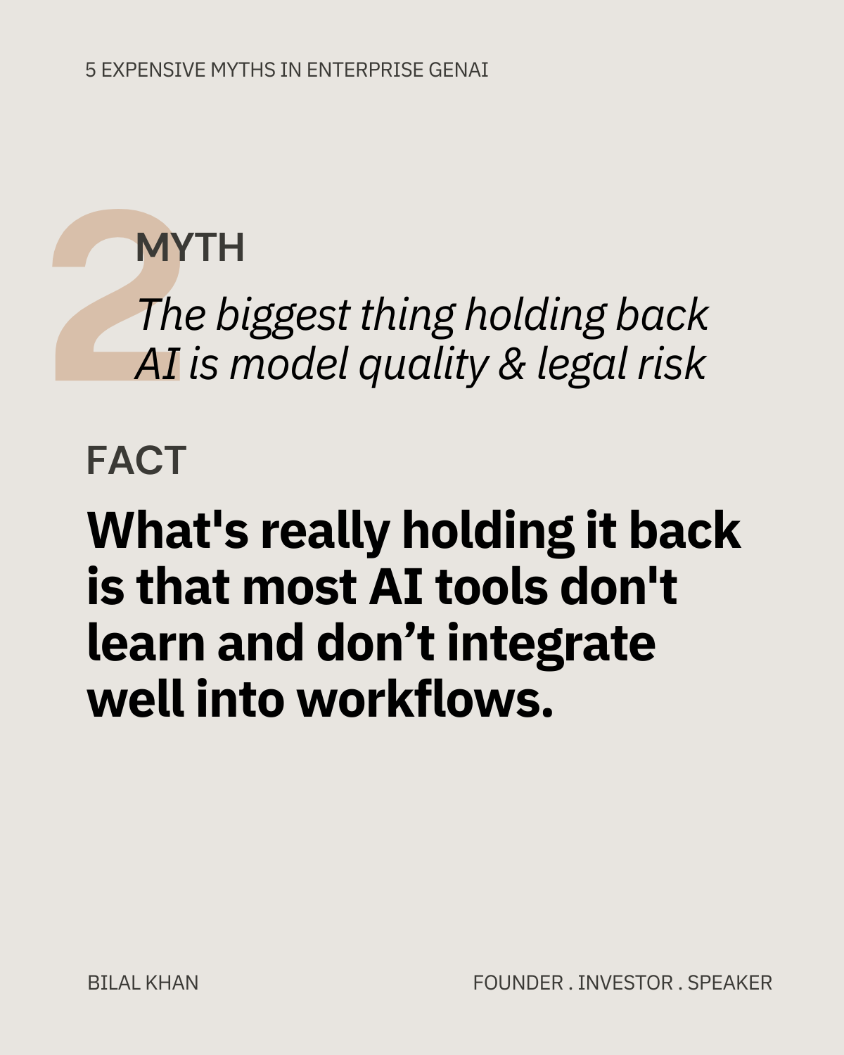 5 of the most Expensive myths in enterprise GenAI